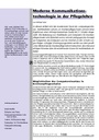 Moderne Kommunikations-technologie in der Pflegelehre