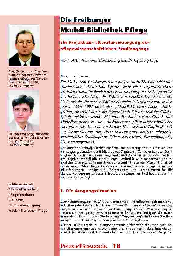 [doc_201017] Die Freiburger Modell-Bibliothek Pflege