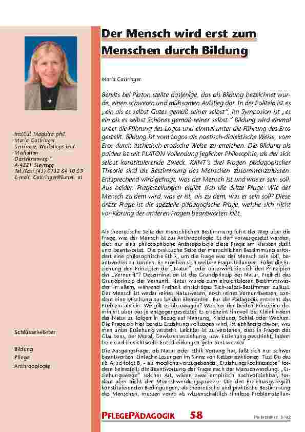 [doc_200843] Der Mensch wird erst zum Menschen durch Bildung