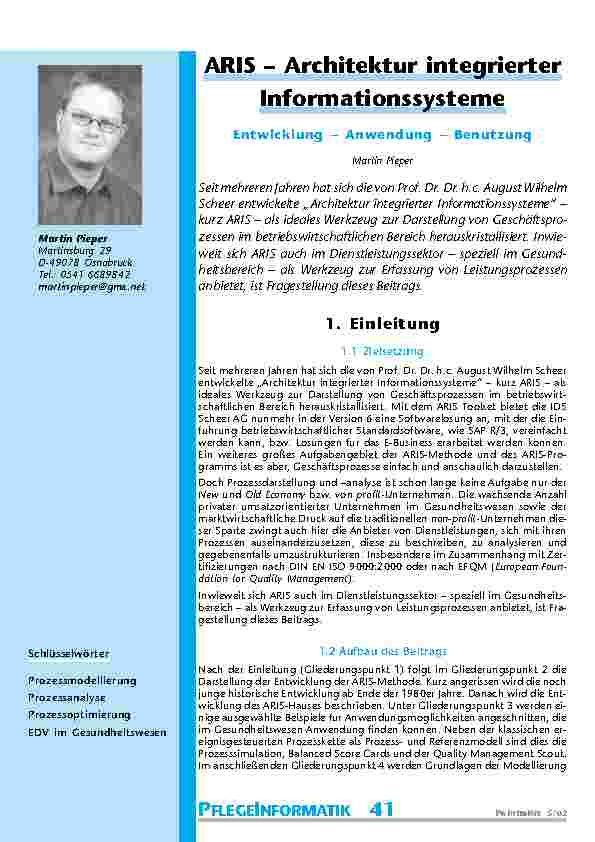 [doc_200830] ARIS – Architektur integrierter Informationssysteme
