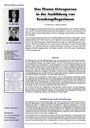 Das Thema Osteoporose in der Ausbildung von Krankenpflegerinnen