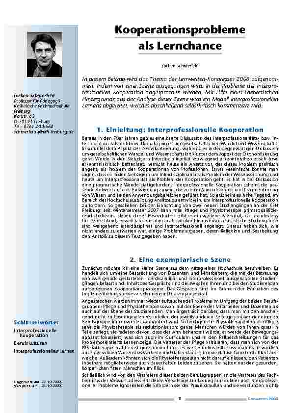 [doc_200195] Kooperationsprobleme als Lernchance