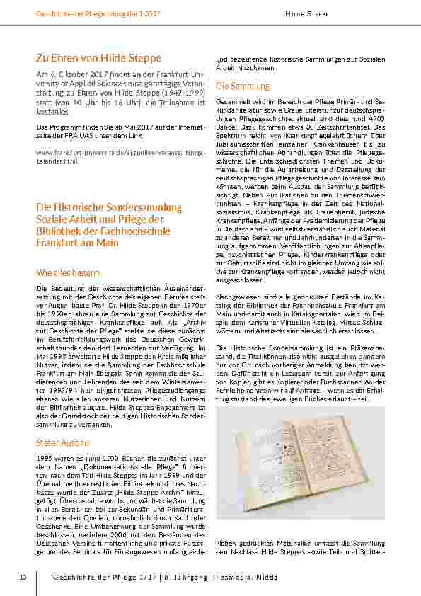 [doc_203104] Zu Ehren von Hilde Steppe