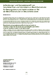 Anforderungsund Kompetenzprofil von Schulleiterinnen und Schulleitern an Berufsfachschulen für Rettungsdienst und Notfallsanitäter als Teil der Berufsfachschulen im Gesundheitswesen