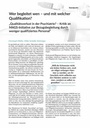 Wer begleitet wen - und mit welcher Qualifikation?