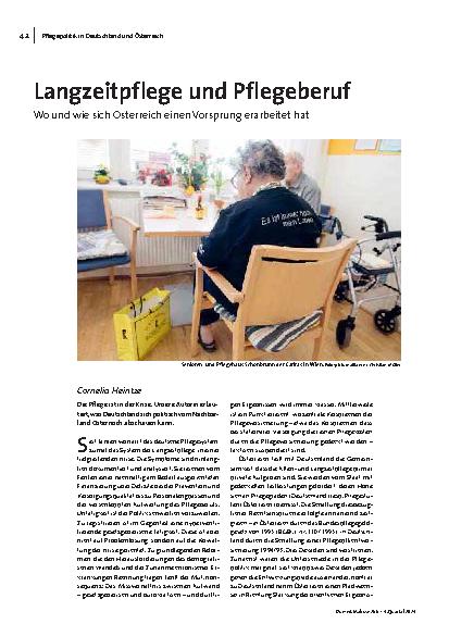 [doc_323188] Langzeitpflege und Pflegeberuf: Wo und wie sich Österreich einen Vorsprung erarbeitet hat.
