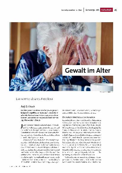 [doc_318284] Gewalt im Alter. Ein vermeidbares Problem.