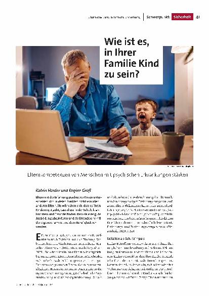[doc_318283] Wie ist es in Ihrer Familie, Kind zu sein? Elternkompetenzen von Menschen mit psychischen Erkrankungen stärken.