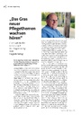 „Das Gras neuer Pflegethemen wachsen hören“