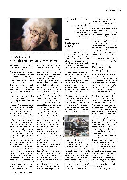 [doc_315546] Nachruf auf Naomi Feil: Nicht abschreiben, sondern validieren.
