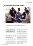[doc_237733] "Pediatricians for Malawi" Erfahrungsbericht aus einem engagierten Projekt