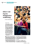 [doc_231917] Reform der Psychotherapeutenausbildung