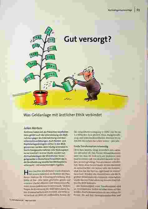 [doc_196412] Gut versorgt? Was Geldanlage mit ärztlicher Ethik verbindet