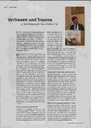 Vertrauen und Trauma. 21. Jahrestagung der Uexküll-Akademie