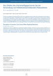 [doc_238930] Das Erleben des Intensivpflegepersonals bei der Anwendung von Freiheitseinschränkenden Maßnahmen