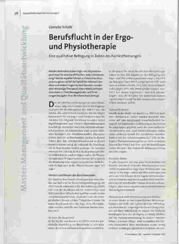 [doc_179550] Berufsflucht in der Ergound Physiotherapie