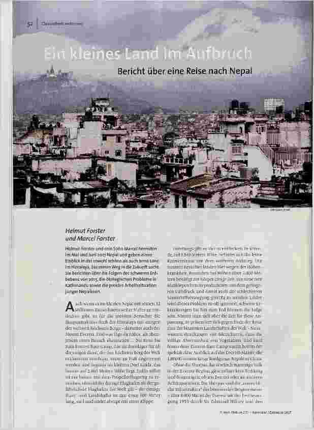 [doc_179549] Ein kleines Land im Aufbruch Bericht über eine Reise nach Nepal