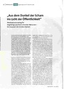 Aus dem Dunkel der Scham ins Licht der Öffentlichkeit
