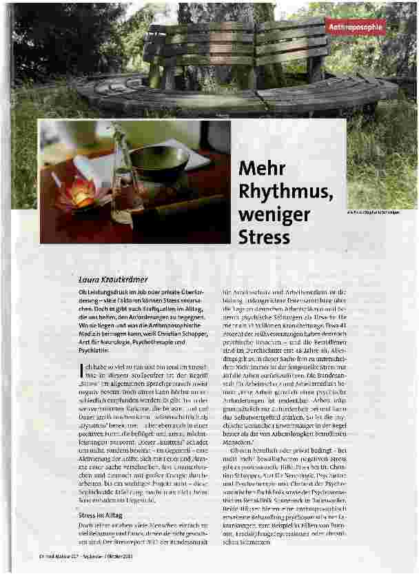[doc_161414] Mehr Rhythmus, weniger Stress