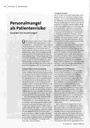 Personalmangel als Patientenrisiko