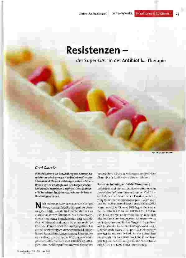 Resistenzen - der Super-GAU in der Antibiotika-Therapie