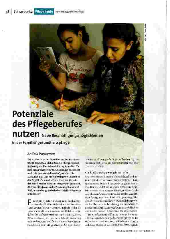 [doc_152610] Potenziale des Pflegeberufes nutzen