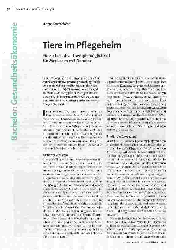 [doc_147334] Tiere im Pflegeheim