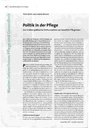 Politik in der Pflege