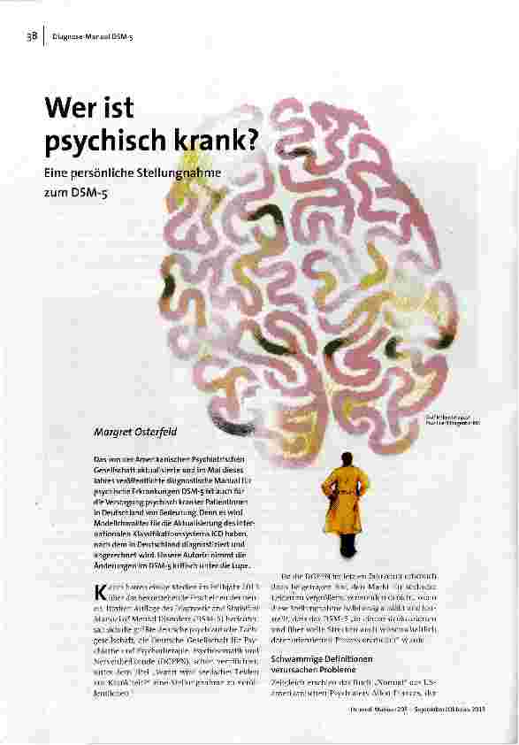 Wer ist psychisch krank?