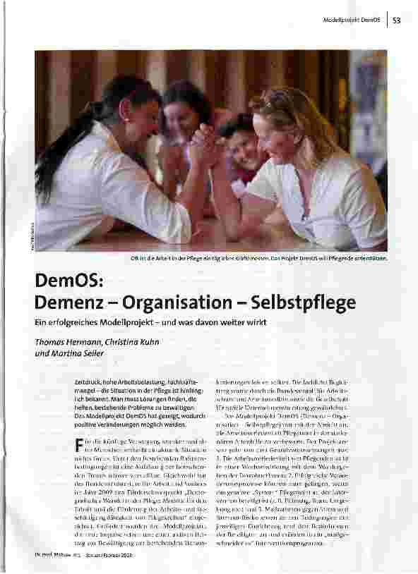 [doc_139769] DemOS: Demenz - Organisation - Selbstpflege