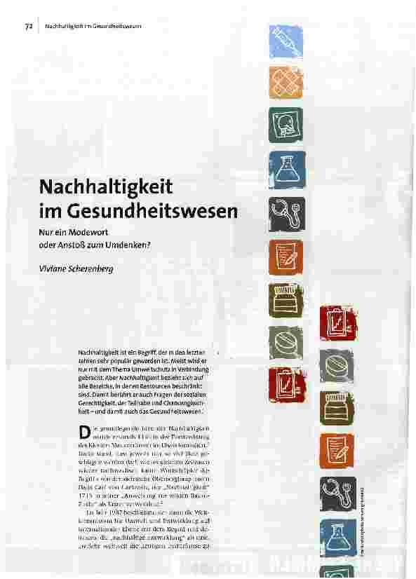 [doc_138349] Nachhaltigkeit im Gesundheitswesen