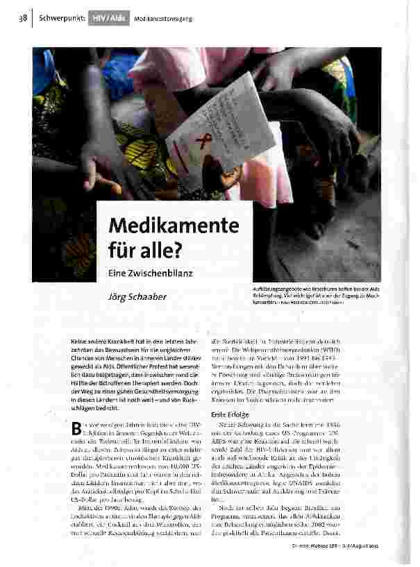 [doc_135447] Medikamente für alle?