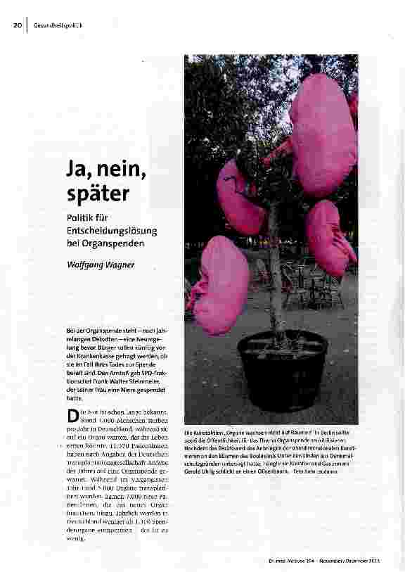 Ja, nein, später