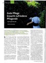 Gute Pflege braucht zufriedene Pflegende