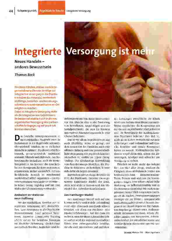 [doc_123560] Integrierte Versorgung ist mehrNeues Handeln-anderes Bewusstsein