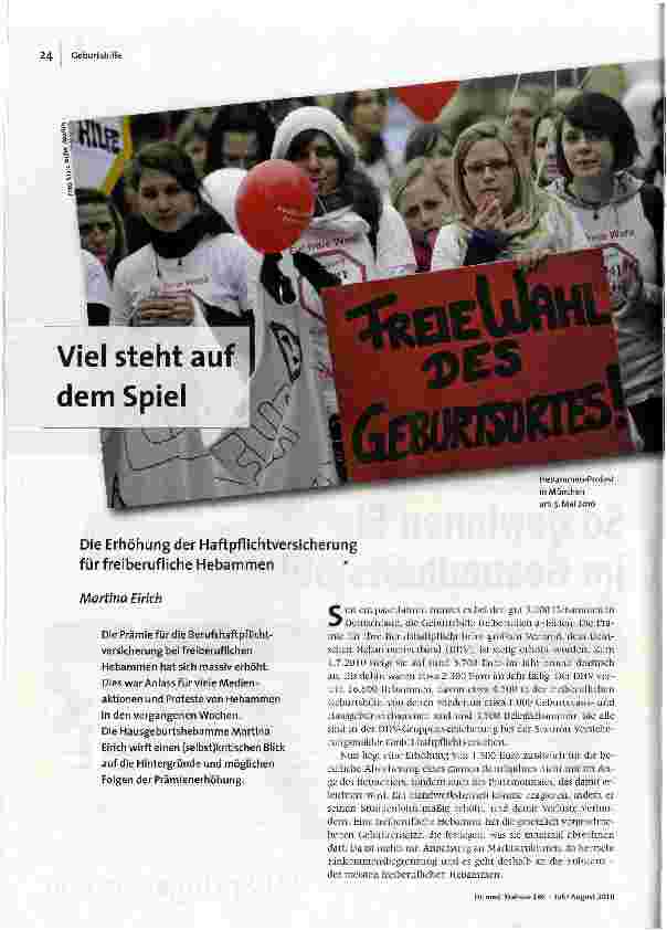 [doc_118722] Viel steht auf dem Spiel Freie Wahl des Geburtsortes