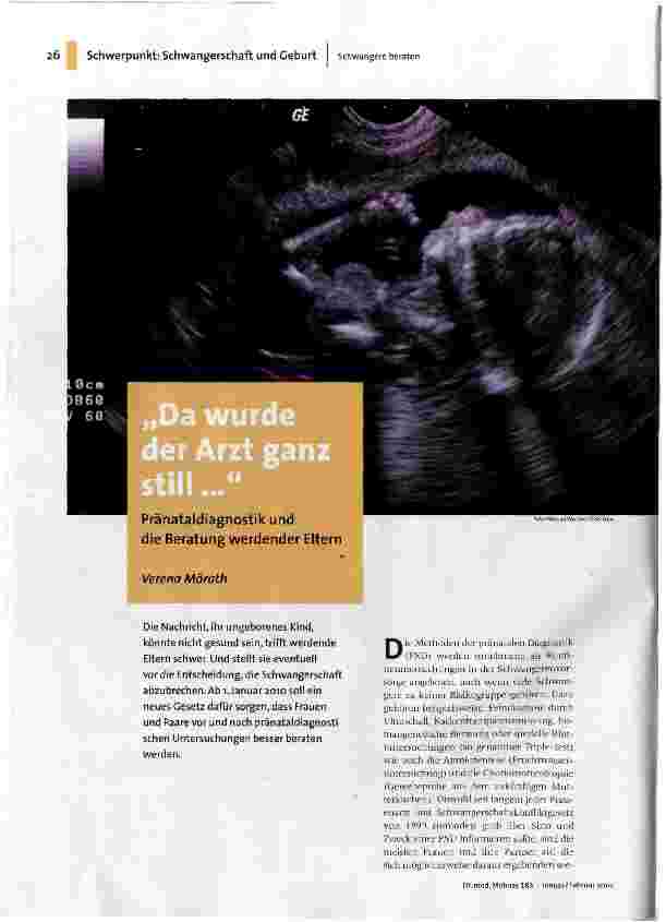 [doc_114773] Da wurde der Arzt ganz still ...