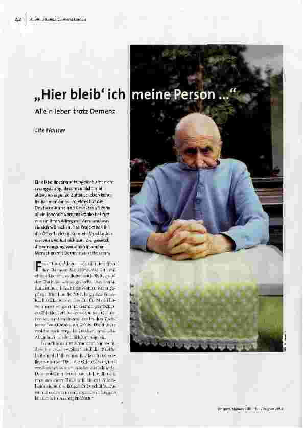 [doc_111143] Hier bleibe ich meine PersonAllein leben trotz Demenz