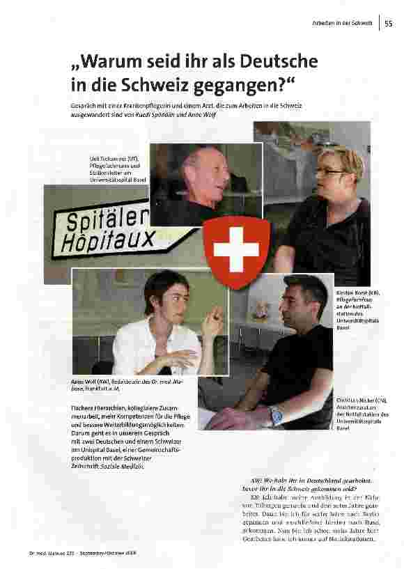 [doc_105325] Warum seid ihr als Deutsche in die Schweiz gegangen?