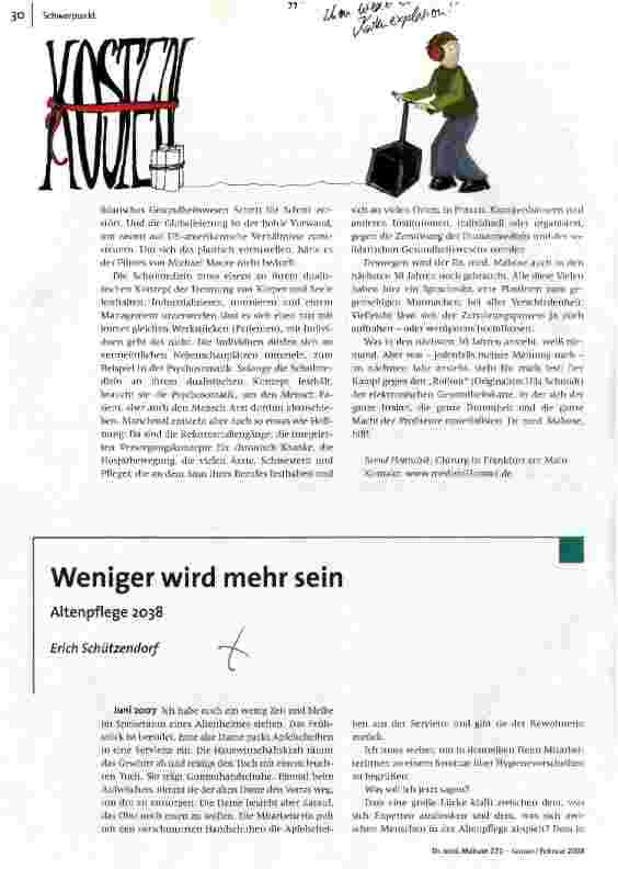 [doc_101234] Weniger wird mehr sein