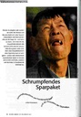 Schrumpfendes Sparpaket