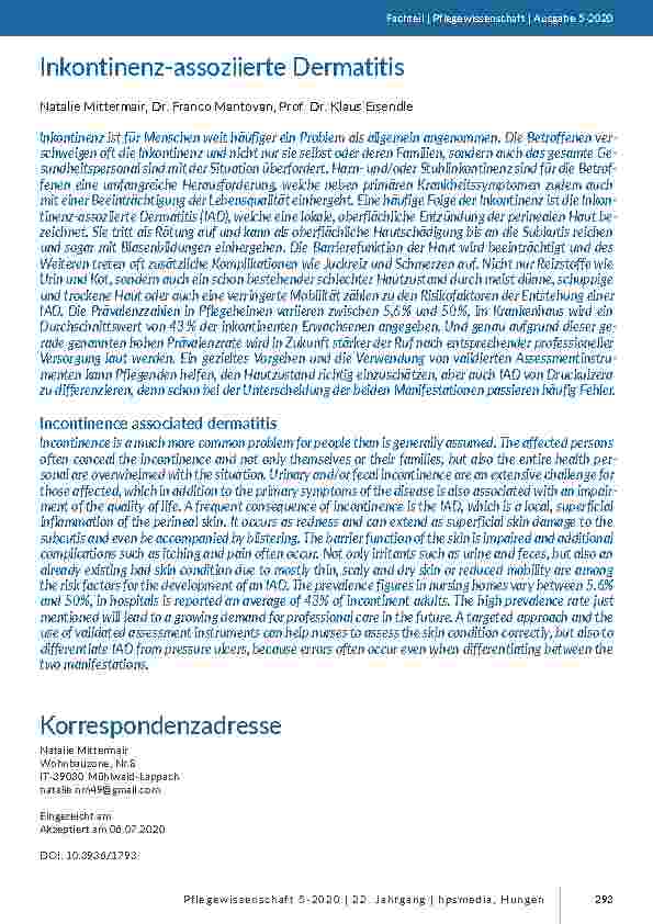 [doc_205609] Inkontinenz-assoziierte Dermatitis
