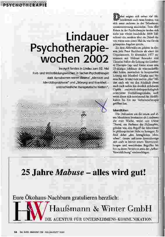 [doc_63965] Lindauer Psychotherapiewochen 2002