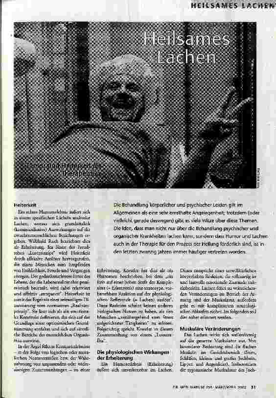 [doc_62386] Heilsames Lachen Humor und Heiterkeit als Therapeutika