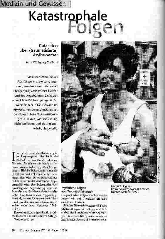 [doc_58964] Katastrophale Folgen Gutachten über (traumatisierte) Asylbewerber