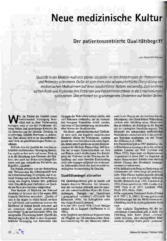 [doc_36272] Neue medizinische Kultur Der patientenzentrierte Qualitätsbegriff