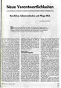 Neue Verantwortlichkeiten Berufliches Selbstverständnis und Pflege-Ethik
