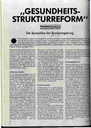 Gesundheitsstrukturreform Die Sparpläne der Bundesregierung
