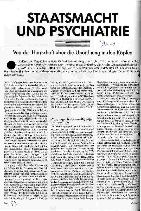 [doc_26361] Staatsmacht und Psychiatrie Von der Herrschaft über die Unordnung in den Köpfen