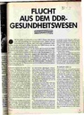 Flucht aus dem DDR-Gesundheitswesen